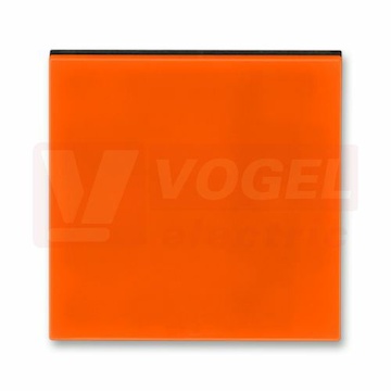 3559H-A00651 66 Kryt spínače kolébkového; oranžová/kouř. černá - Levit, Levit M